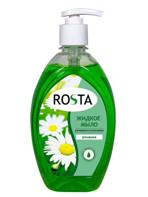 Liquid soap 500ml Chamomile with dispenser Rosta Liquid soap 500ml Chamomile with dispenser Rosta